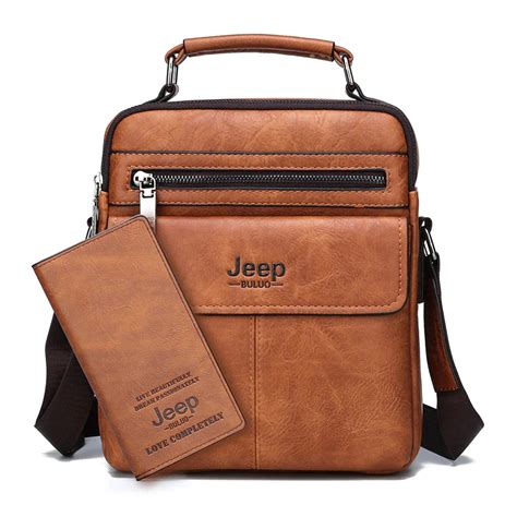 Bolsa Jeep Masculina Original + Carteira de Couro .